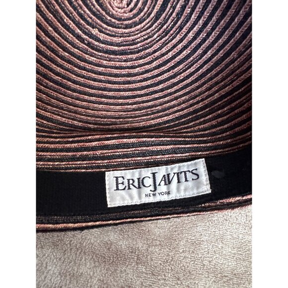 Eric Javits Boho Packable Women\'s Black Striped Summer Hat main image 5